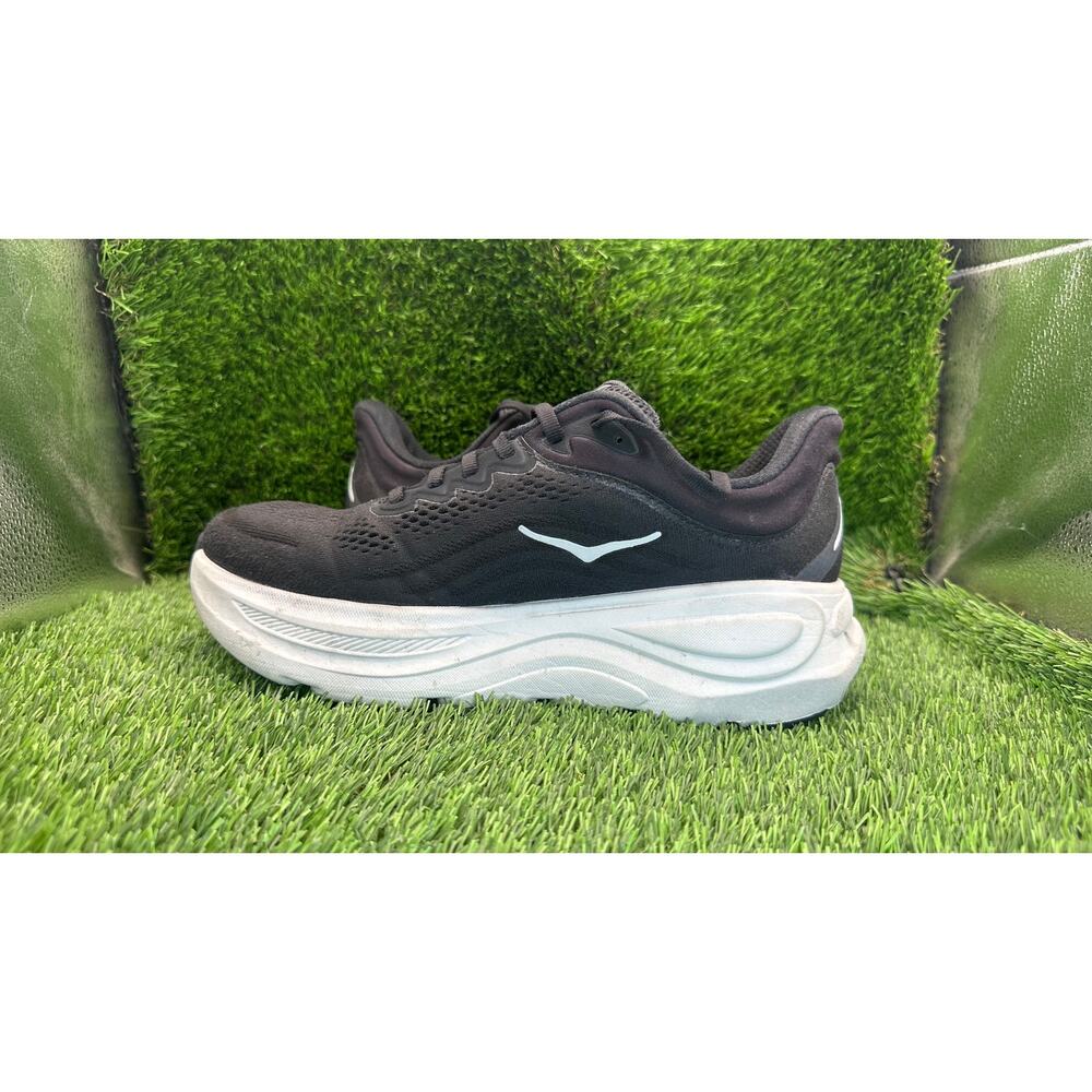 Hoka One One Bondi 9 1162014-BWHT Athletic Sneaker Womens 8.5D Black Knit Sports - Picture 8 of 12